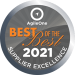 Best of the best supplier excellence award by agile one to Net2Source